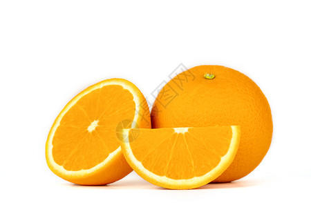 素食主义者白底孤立的橙色水果饮食农业图片