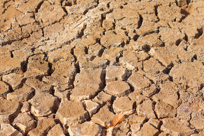 水平的旱季干燥土壤上的裂缝破碎了土壤的纹理底部在干旱季节燥土壤上的裂缝质地面图片
