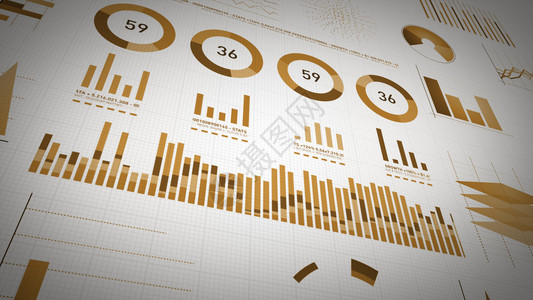 4k素材图4k一套设计商业和市场数据分析报告的设计业务和市场数据分析与报告动画包括信息图条形统计表和商业统计市场数据和资料布局活动算术直方背景