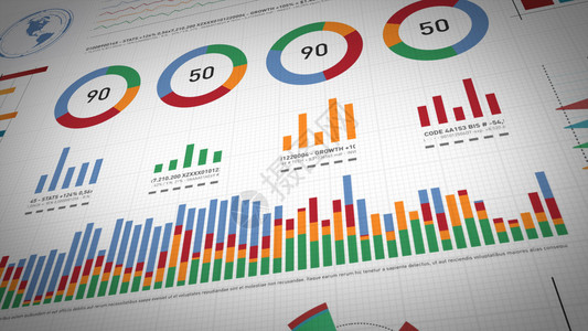 条形数据技术数学动画片4k一套设计商业和市场数据分析报告的设计业务和市场数据分析与报告动画包括信息图条形统计表和商业统计市场数据和资料布背景