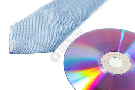 射线个人的白色背景文字蓝领带和CDROm圆圈图片