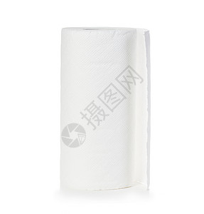 抹茶毛巾卷在白色背景上被孤立的纸巾卷工作室床单干燥设计图片