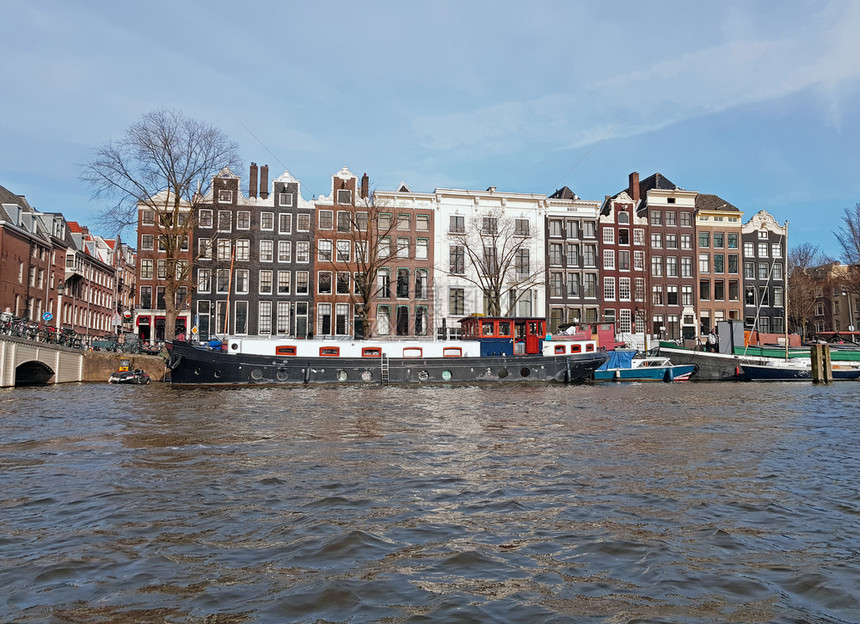 来自荷兰阿姆斯特丹市的城风景古老的水图片