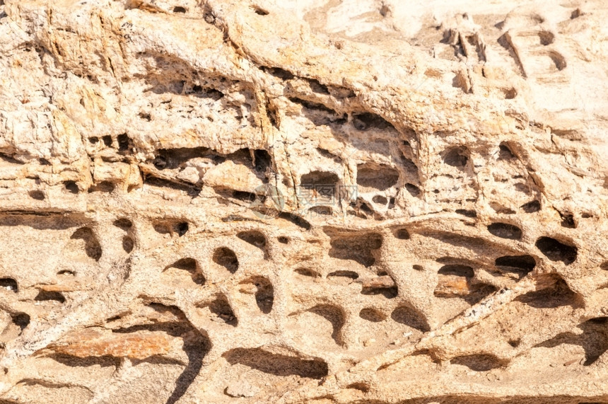 墙希腊帕罗斯岛Kolymbithres海滩的惊人沙石纹理乡村风化图片