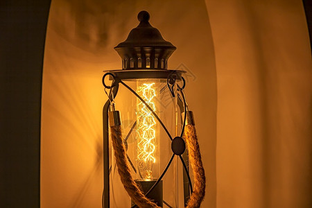 旧式现代灯笼紧贴的旧时装灯笼有光结构体具浪漫的图片