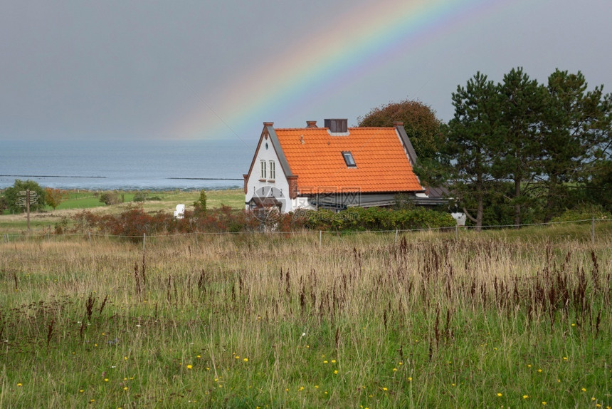 农村德国北海Amrum沿景观的全图德国北海环境旅游图片