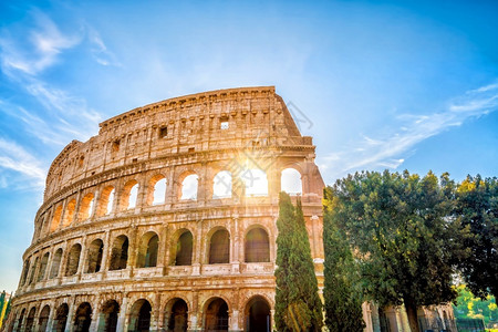 体育馆旅游罗马意大利欧洲的Colosseum之景斗兽场图片