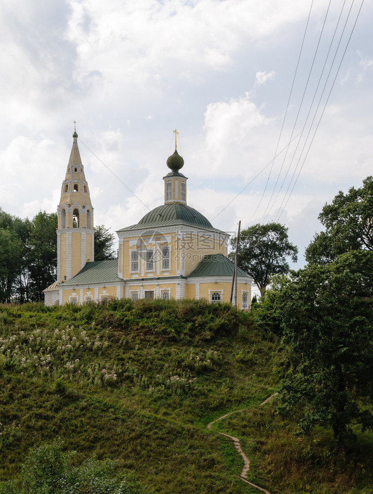 传统的俄罗斯亚拉夫尔地区图塔耶的东正教三一会俄罗斯1783年建造俄语老的图片