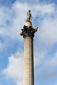 团结的著名联合王国伦敦Trafalgar广场Nelsons专栏欧洲图片