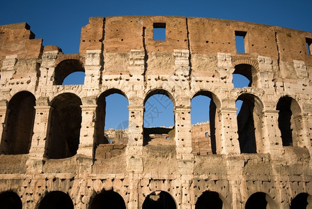 明尼斯意大利最受欢迎的旅游景点之一罗马的Colosseum废墟最多图片