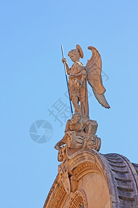 西贝尼克圣詹姆斯大教堂迈克尔雕像宗教纪念碑古老的图片