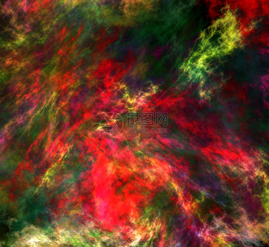 抽烟结石明亮的分形抽象模拟矿物的垃圾纹理红色和绿的调明亮分形抽象模拟矿物的纹理幻想图片