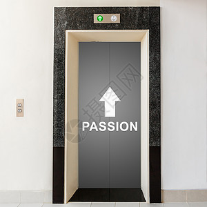 满意欲望通往激情商业概念的电梯还有激情和商务概念服图片