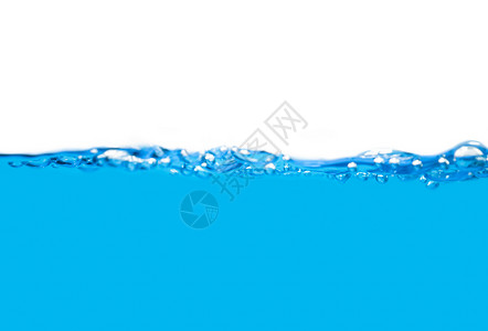蓝色纯底素材溅起空气蓝色纯水中升至表面的气泡摘述背景卫生背景