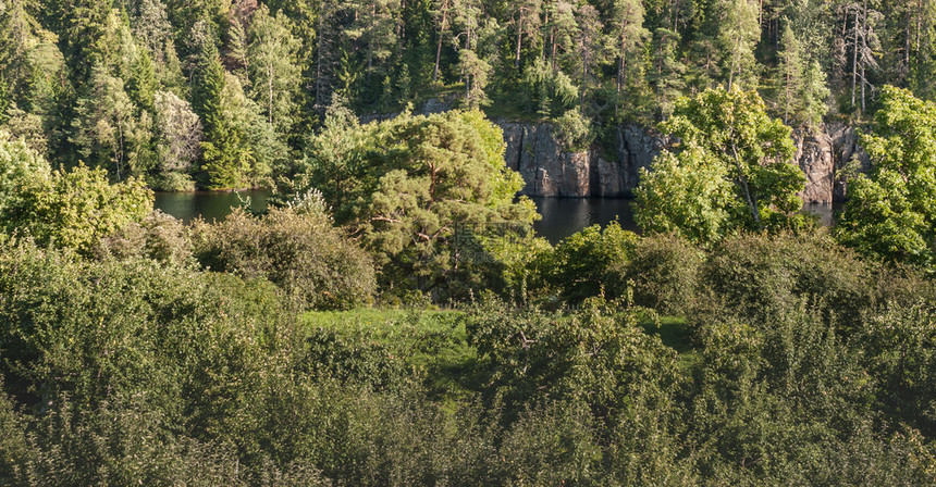结石瓦拉姆森林岩石河流等岛屿自然绿色夏天图片
