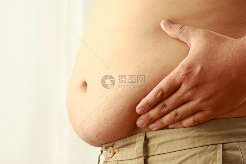 胖的节食肥男人有超脂肪重量图片