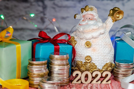 新的现金节日年贺卡的礼物和金钱20年节日新和圣诞日新年和圣诞贺卡的礼物和金钱捐背景图片