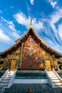 丁字裤古老的挝琅勃拉邦清通寺世界遗产著名的图片