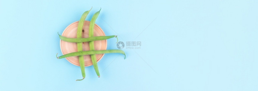 颜色蓝底绿豆类的塔标签节食图片
