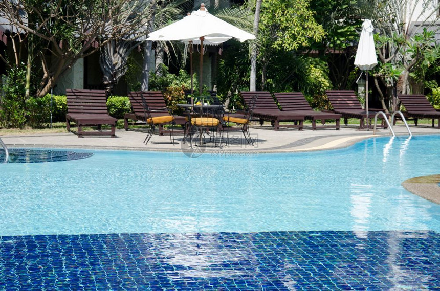 美丽豪华度假胜地游泳池水酒店图片