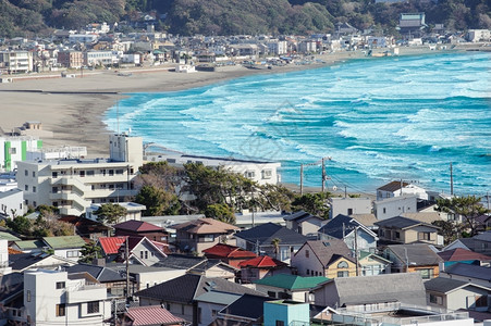 水日本海岸线小镇图片