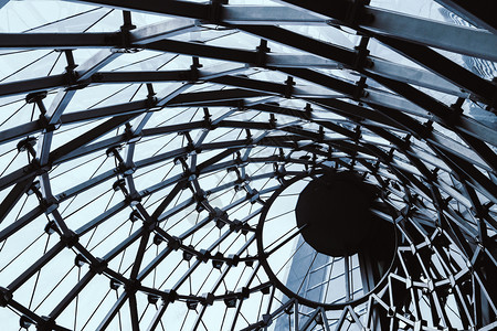 材料外部的塔现代玻璃建筑结构详细图象SM背景图片
