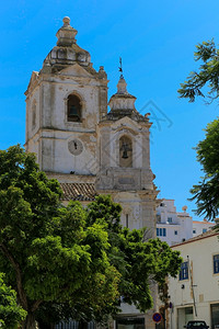 铺路葡萄牙拉各斯村教堂犹太旅游的图片