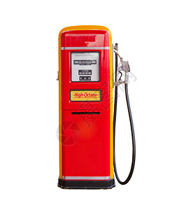 白色背景的红旧汽油泵Name行业力量柴油机图片
