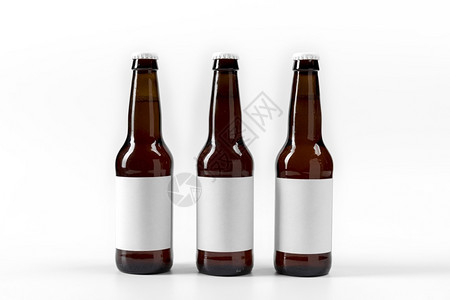 圆形的饮料带有空白标签的前头视图啤酒行圆圈图片