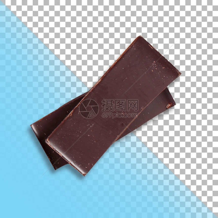饮食切碎的坚果顶端视图2个巧克力条在孤立背景上图片