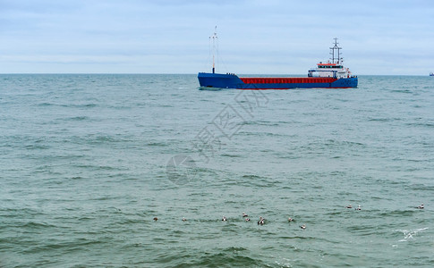 商品空集装箱船货波罗的海空集装箱船蓝色的贸易图片