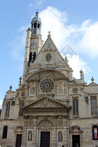 结石法国巴黎圣埃蒂安蒙特教堂法国巴黎纪念碑城市图片