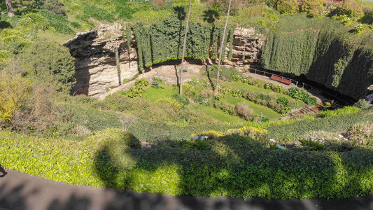 大石围天坑群安弗斯顿绿色高清图片
