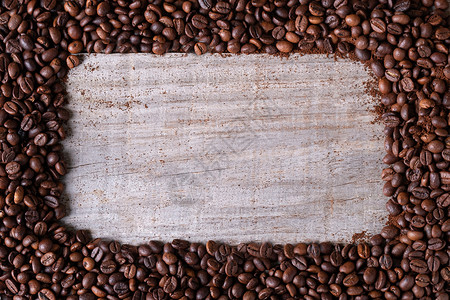 咖啡豆背景框图片