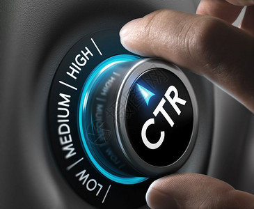 旋钮在最高位置上点击ctrknob以显示在广告活动期间通过速率点击的高通过速点击CTRCTR有效的促进背景图片
