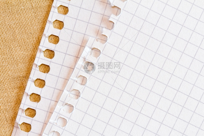 用于文本的复制空间R带有粗略边缘的笔记纸页空白本评论图片