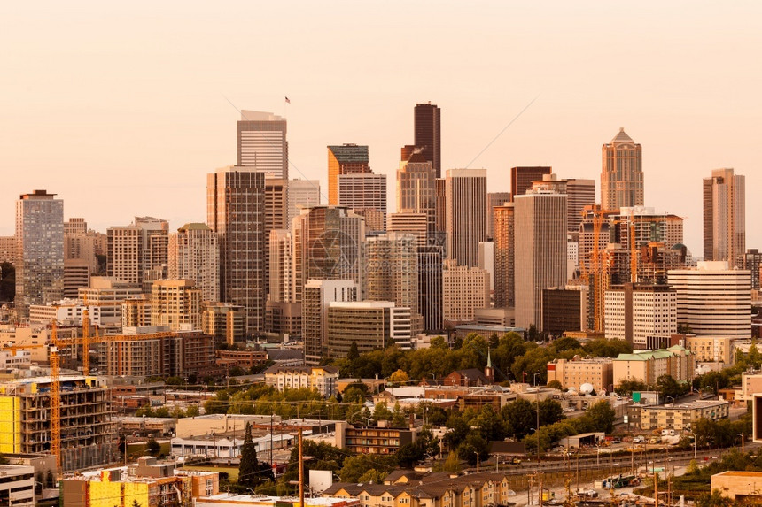 建筑学市中心美国华盛顿州西雅图市下城联合的图片
