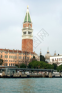 历史钟楼建造著名的圣马克斯柯坎帕尼尔意大利威斯图片