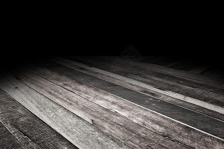 黑色的无穷房间热带原木板地纹理背景用于显示您的产品模拟内容板图片