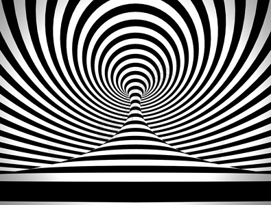 活动现代的黑色和白面纸木炭的抽象螺旋循环圆圈图片