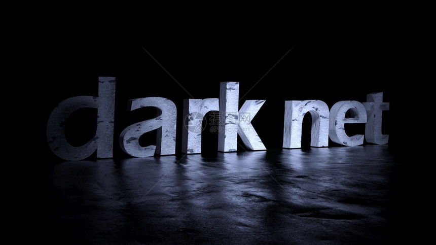 在线的插图黑色背景上的暗网文本字3D渲染黑色背景上的暗网文本字渲染数的图片