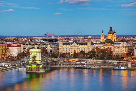 匈牙利布达佩斯圣蒂芬伊特万大教堂布达佩斯概览河边城市塞切尼图片