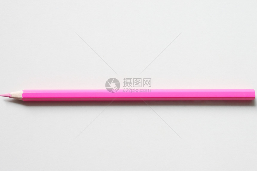 一支粉色铅笔图片