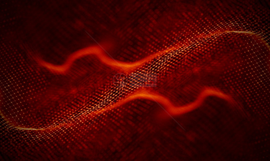 聚红色的摘要黑几何背景连接结构科学背景未来技术HUD元素连接点和线大数据和商业抽象红色几何背景连接结构科学背景未来技术HU图片