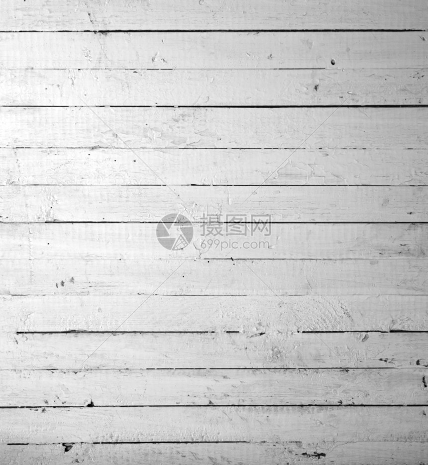 风化的白漆木背景画条纹栅栏图片