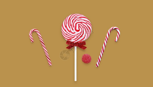 甜宠剧里嗑糖颜色庆典一套圣诞糖果作为礼物圣诞节设计图片
