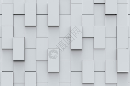 内部的干净墙3d使现代随机垂直矩形陶瓷板块壁背景图片