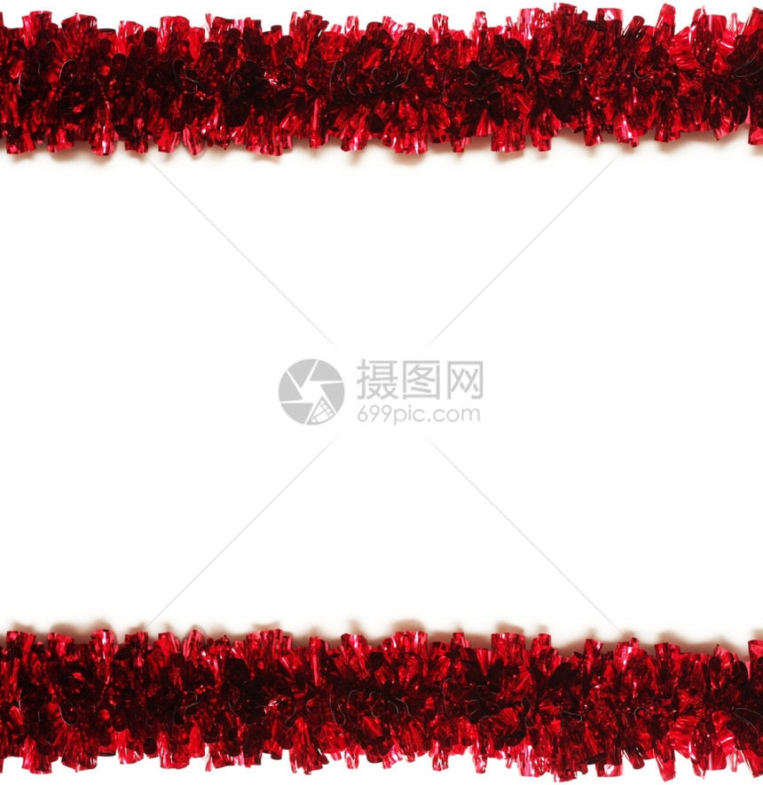 礼物蓝色的在白背景上孤立的红色锡架框文本的位置闪亮图片