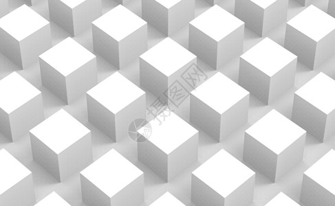 3d对现代抽象白色方形立体框条壁设计背景的3d投影视图艺术未来派现代的背景图片