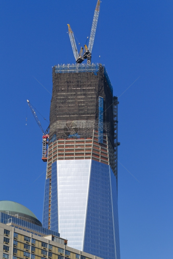 曼哈顿美国城市景观纽约天线和街头观景图片